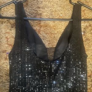 Black sequins formal dress “Grace Karin” brand